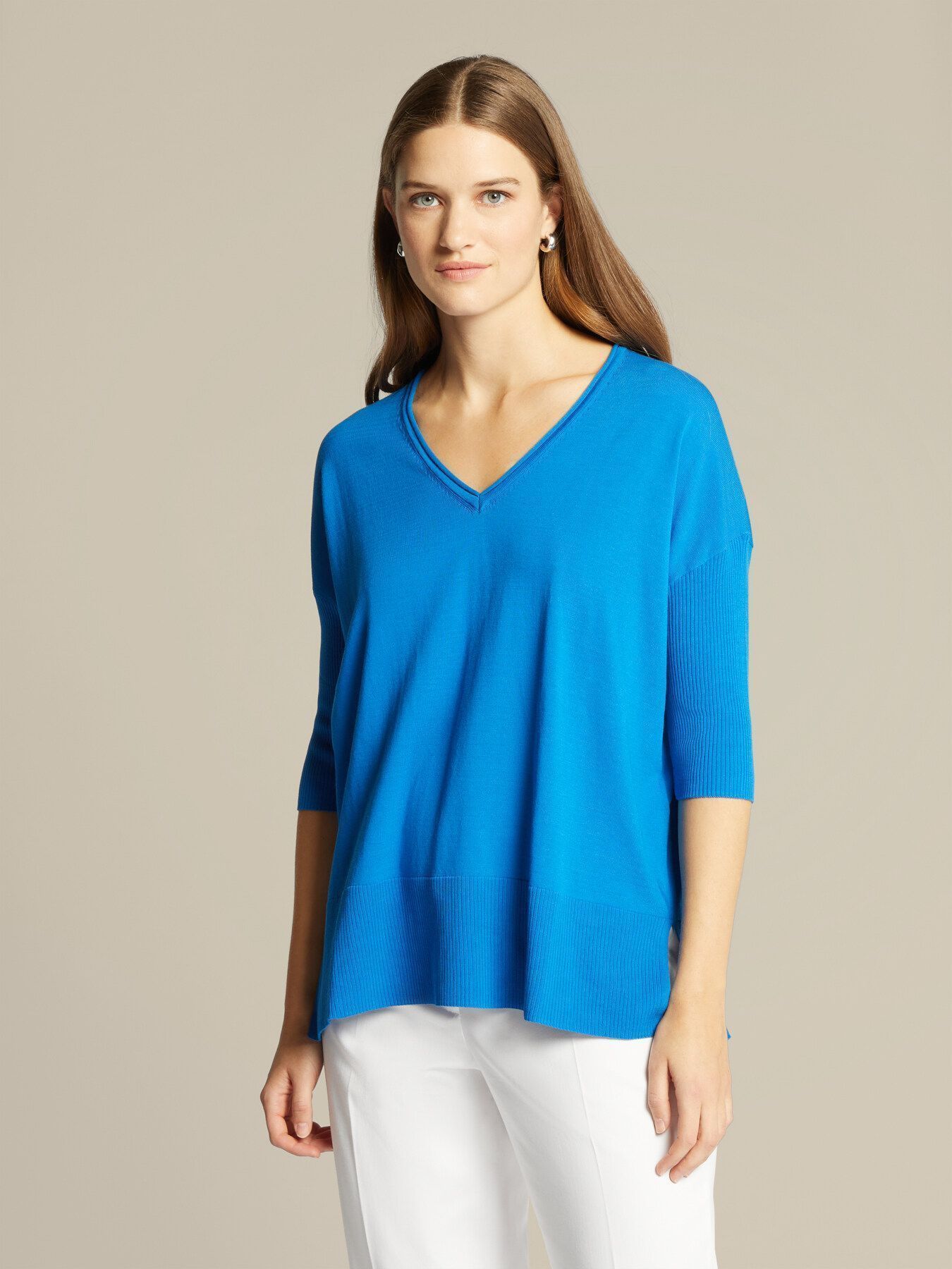 Пуловер с коротким рукавом