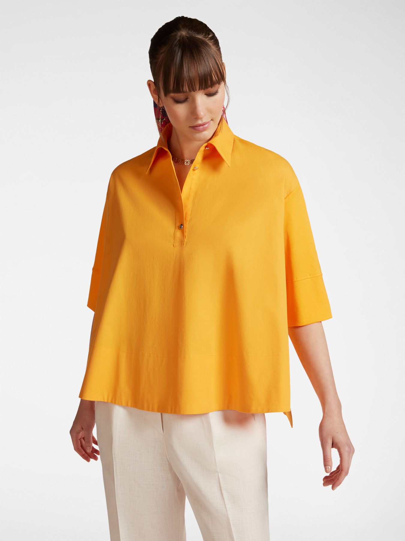 Поло из эластичного хлопка