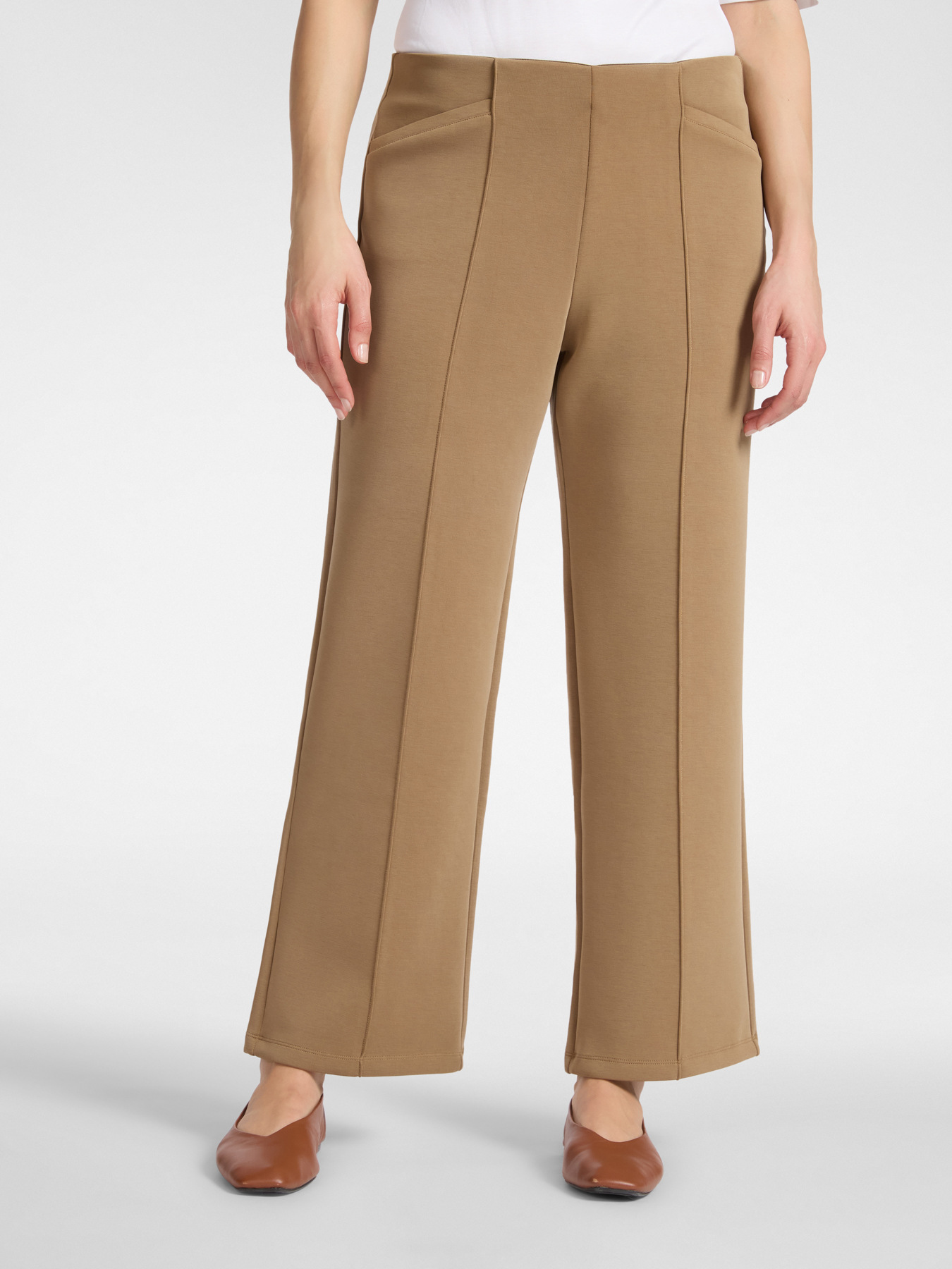 Укороченные брюки из скубы