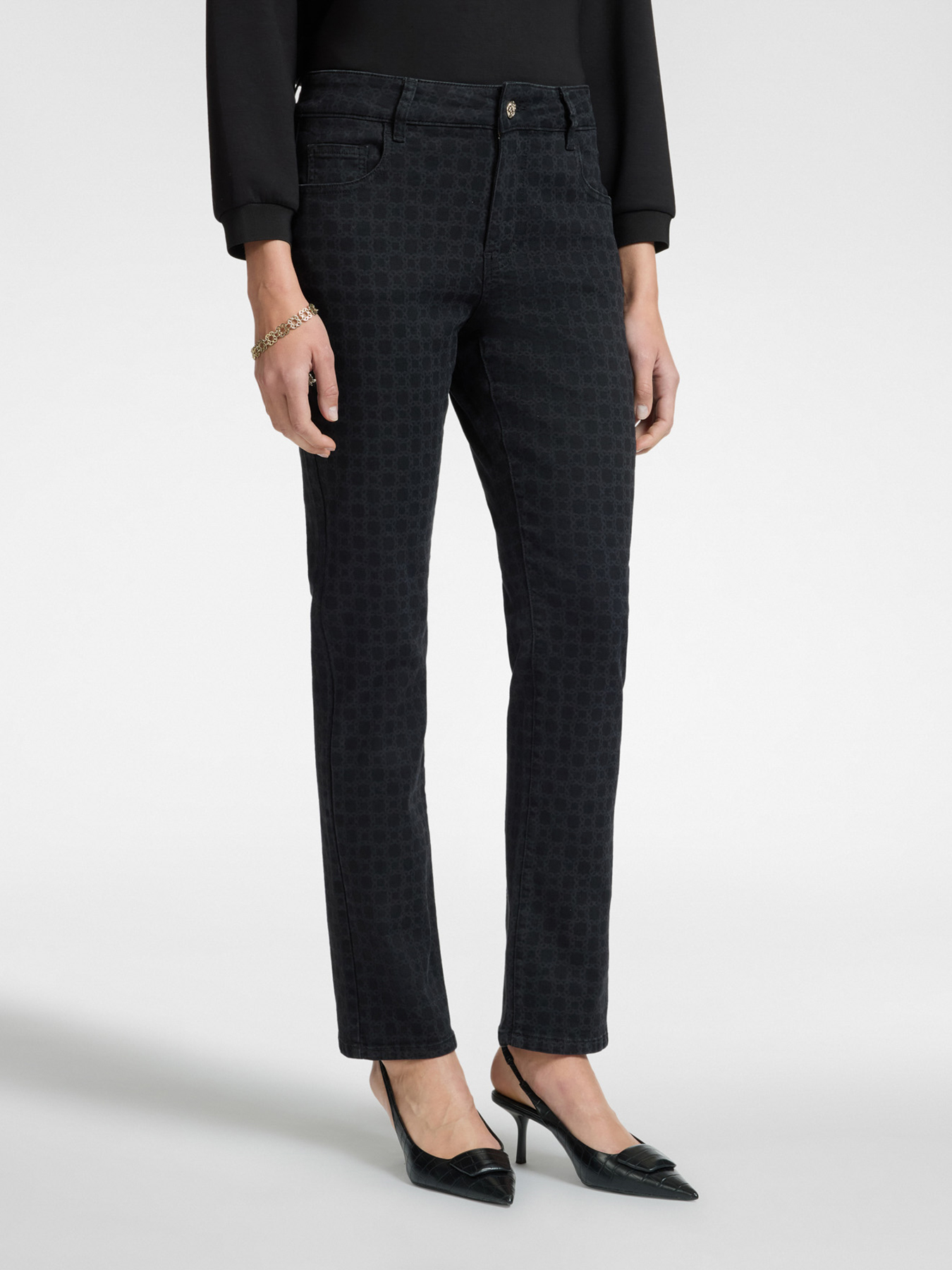 Джинсы из эластичного денима Роуз