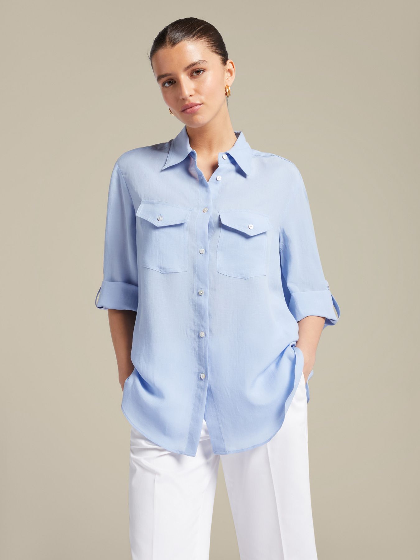 Рубашка изо льна и лиоцелла