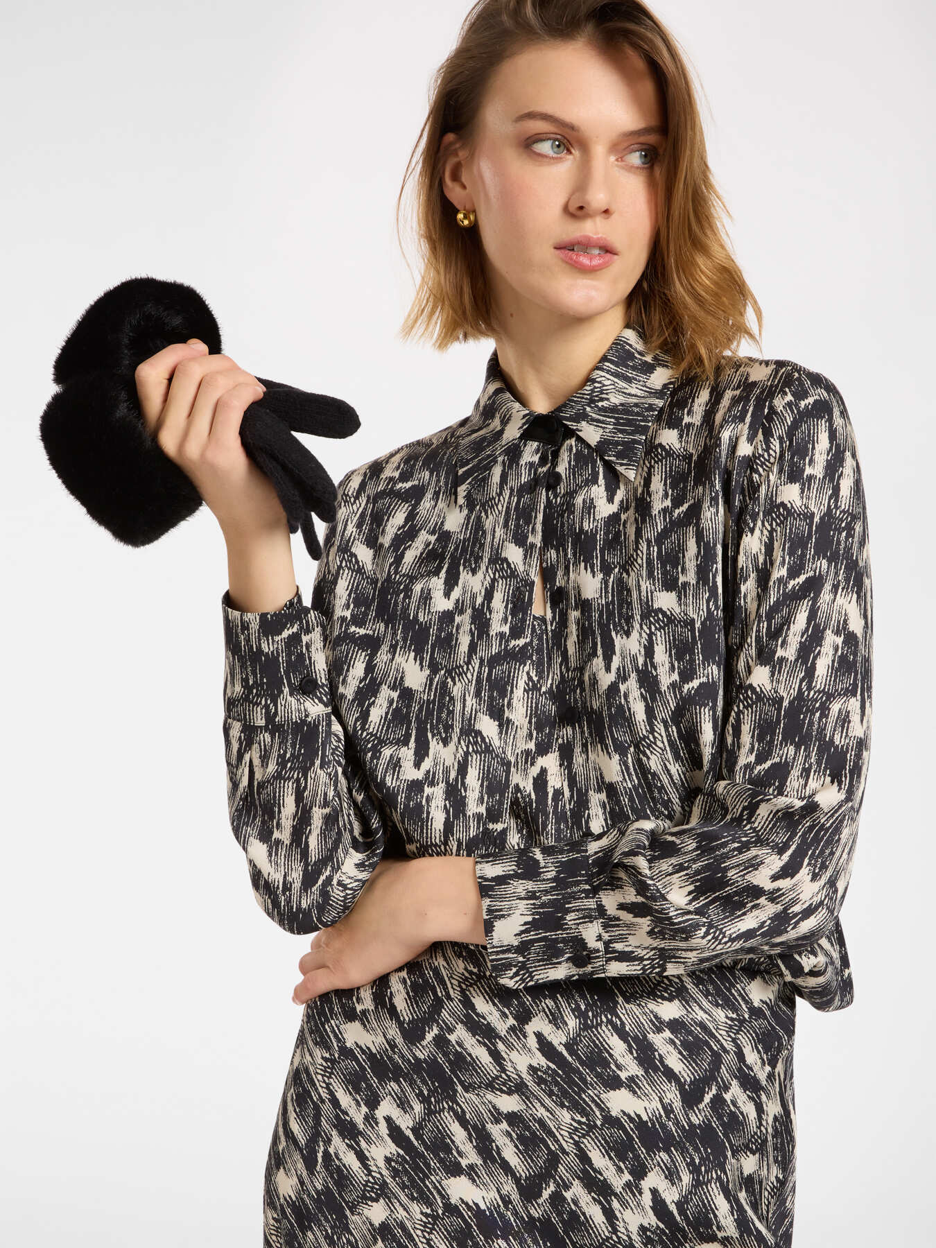 Блузка из эко-вискозного твила