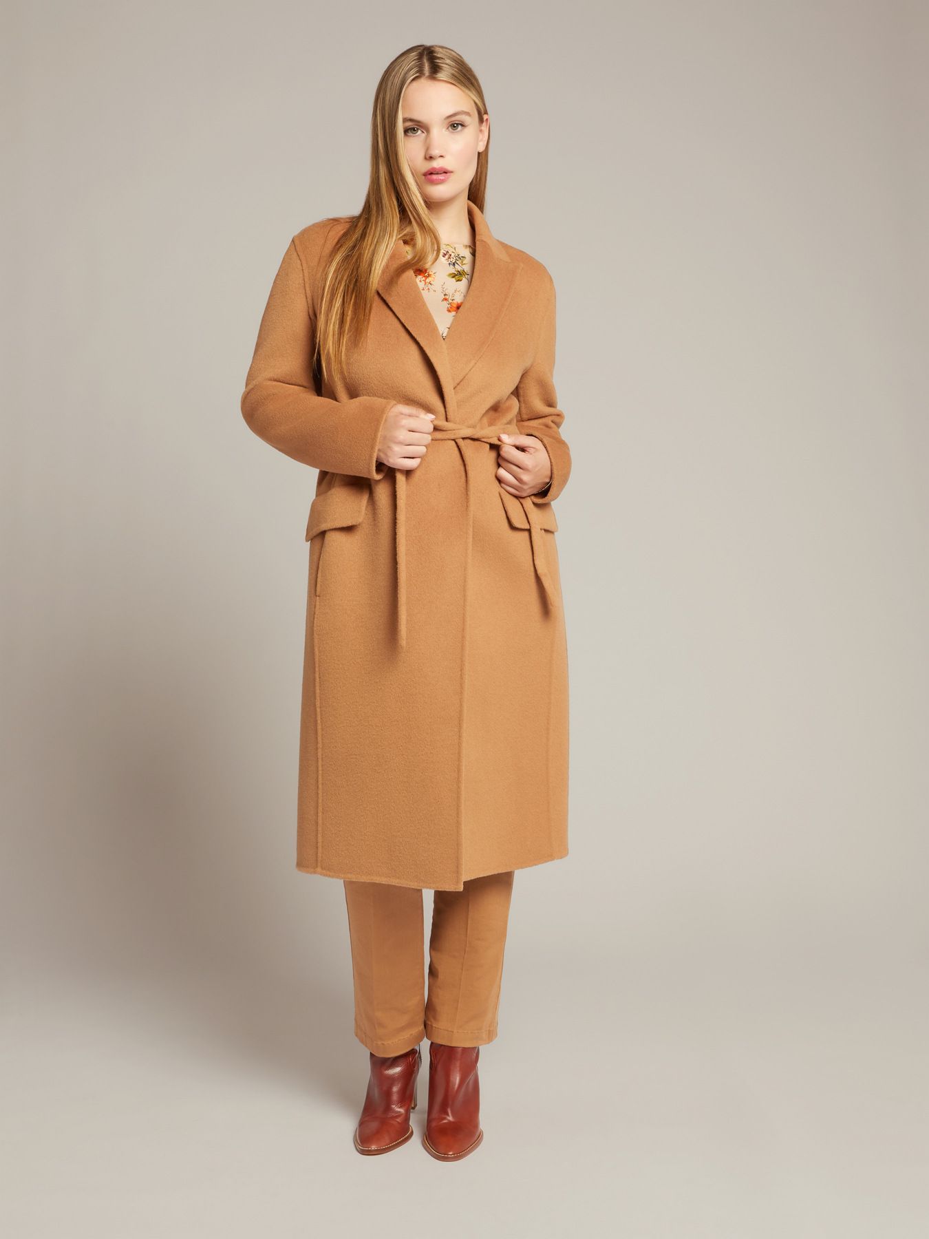 Однобортное пальто