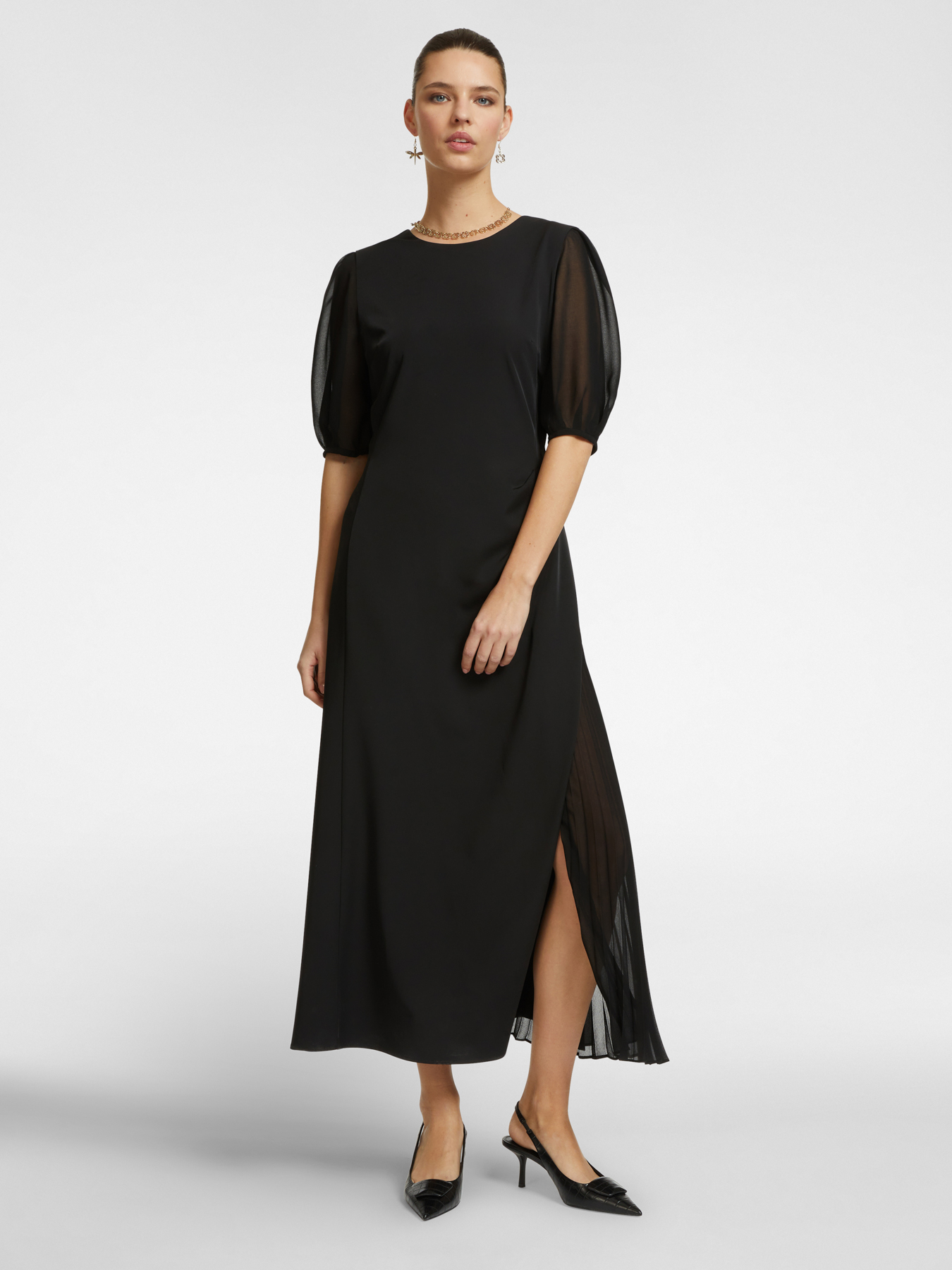 Платье из эластичного кади