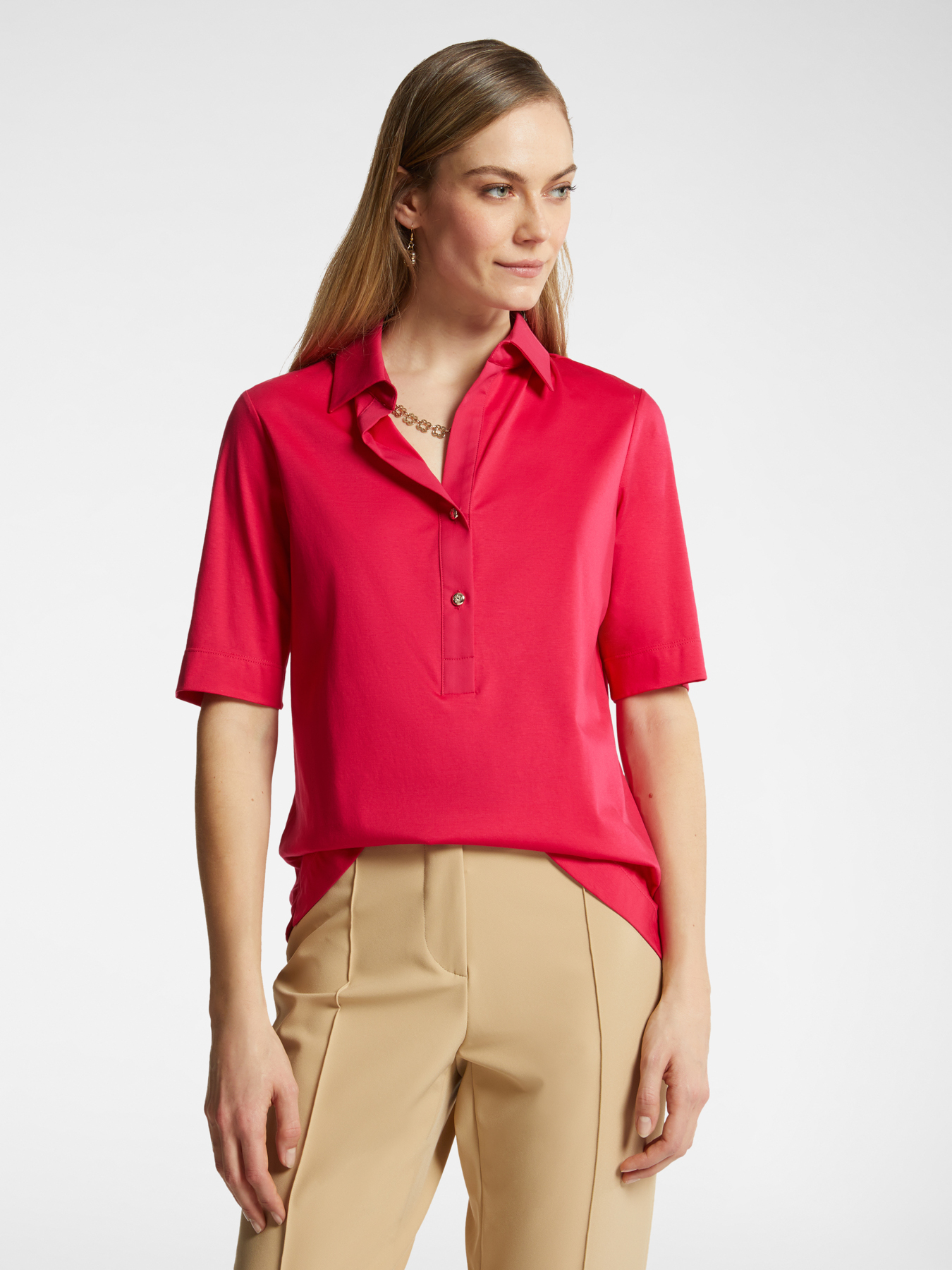 Поло из хлопка розовый