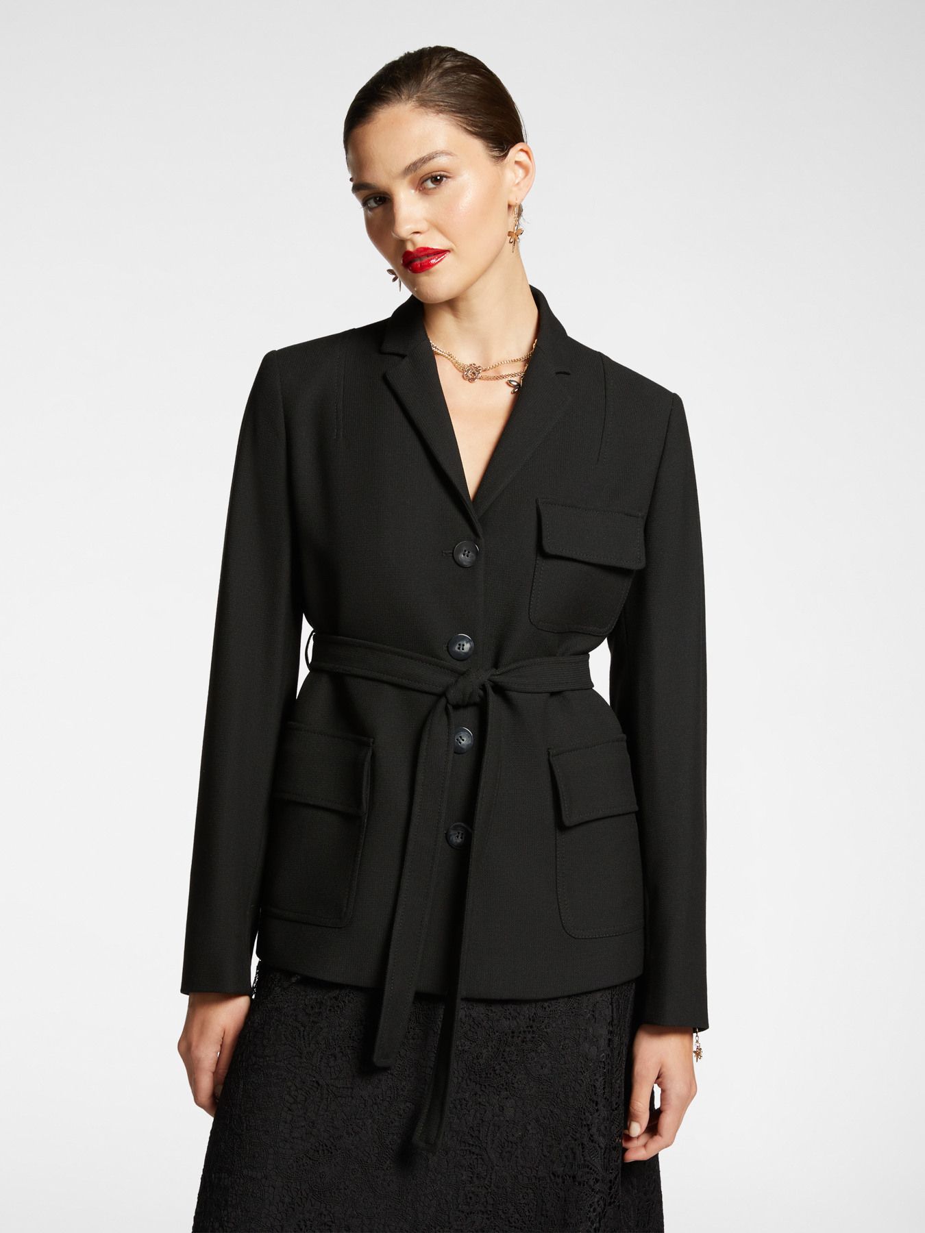 Жакет с лацканами