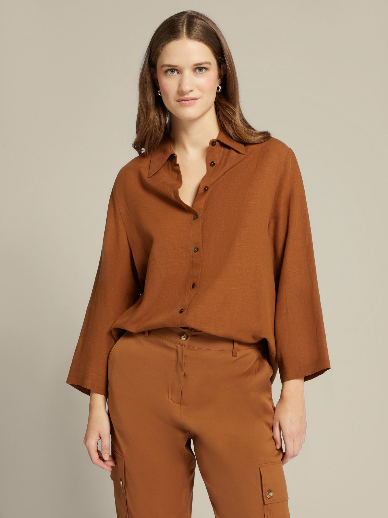 Блузка изо льна и лиоцелла