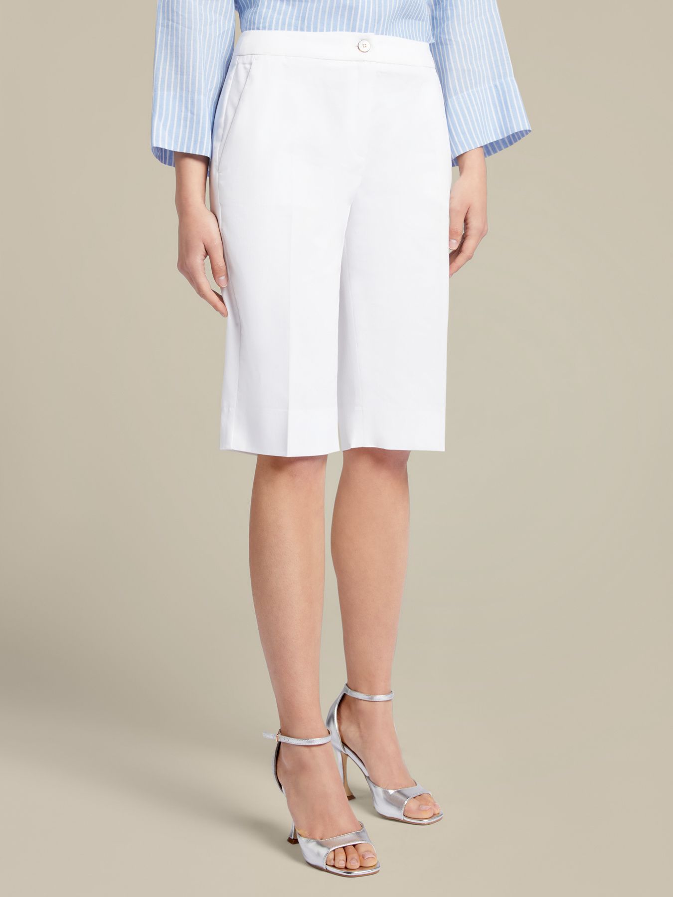 Рубашка изо льна голубая Elena Mirò