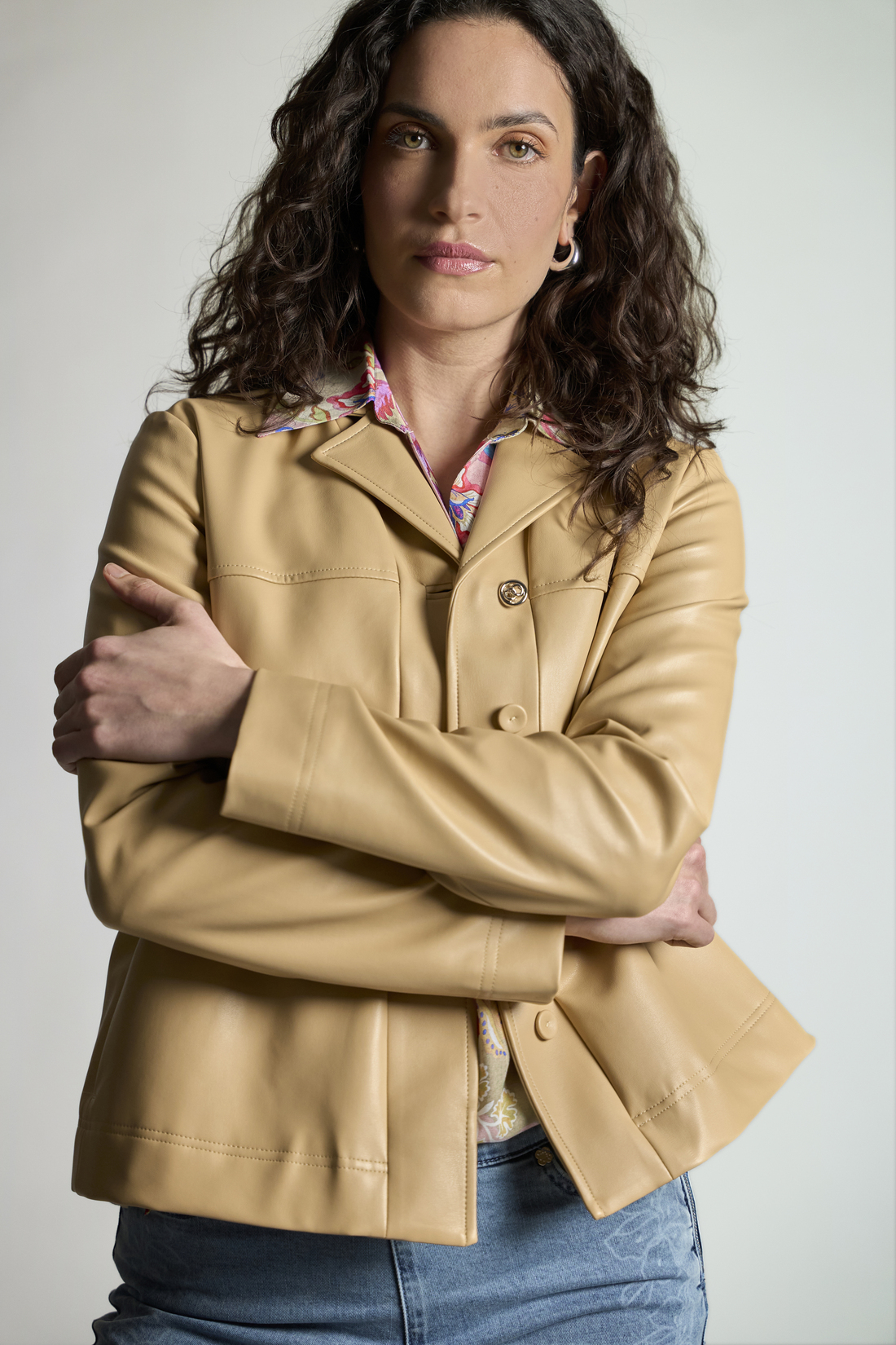 Куртка из мягкой эко-кожи