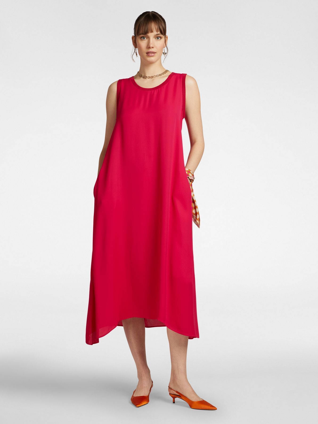 Платье-миди из 100% вискозы