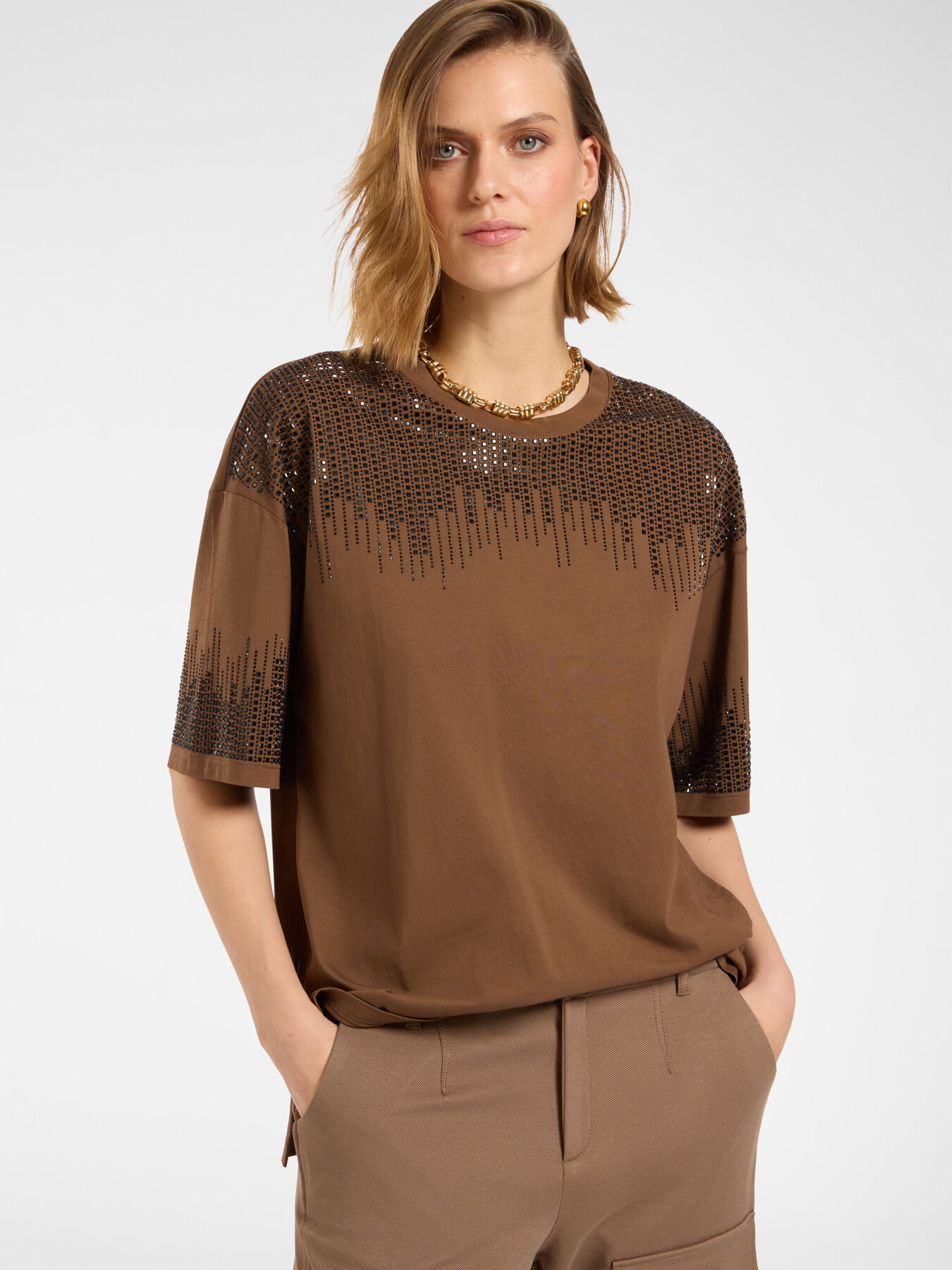 Футболка из 100% хлопка оливковая