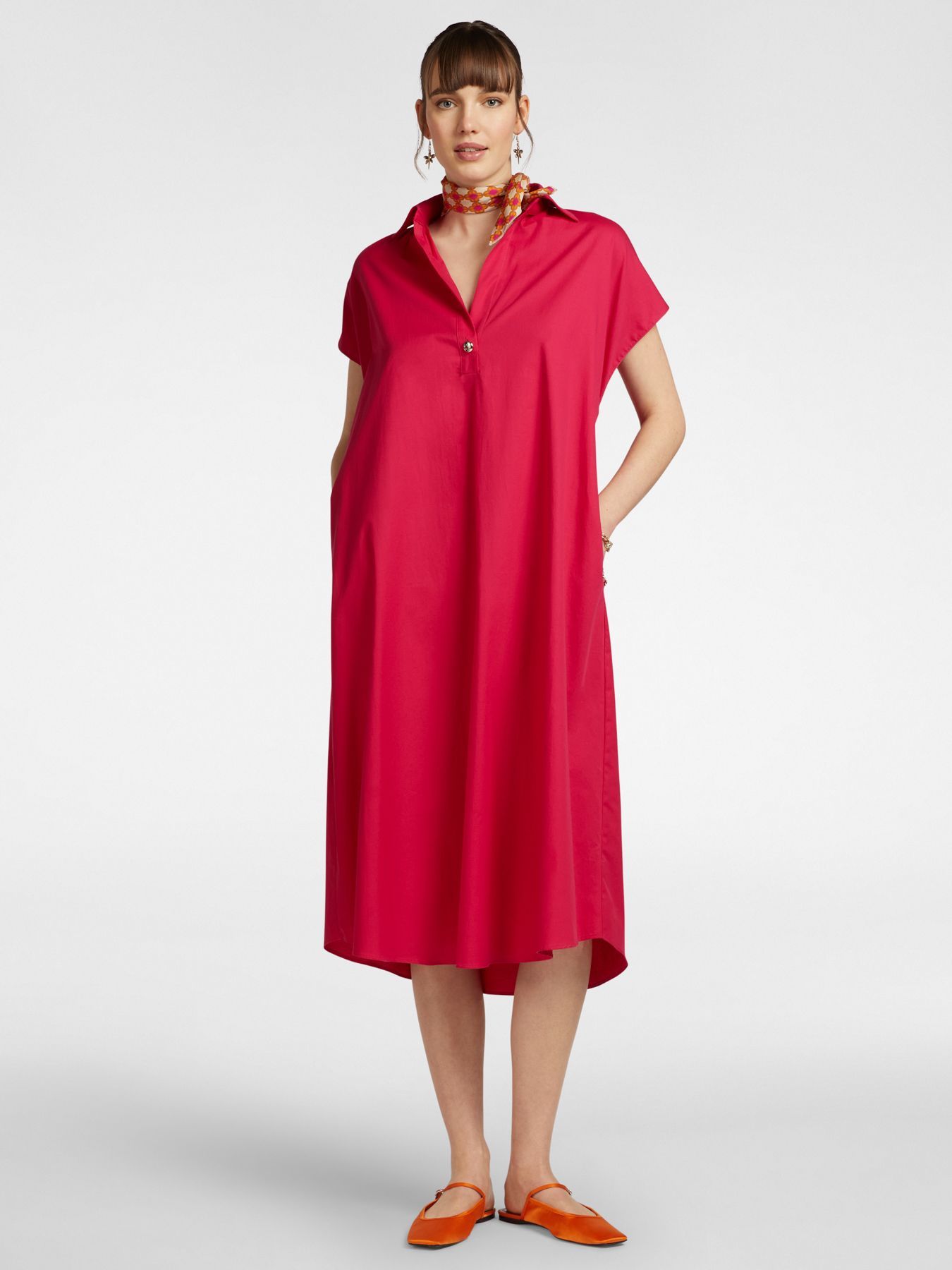 Платье-поло из хлопка