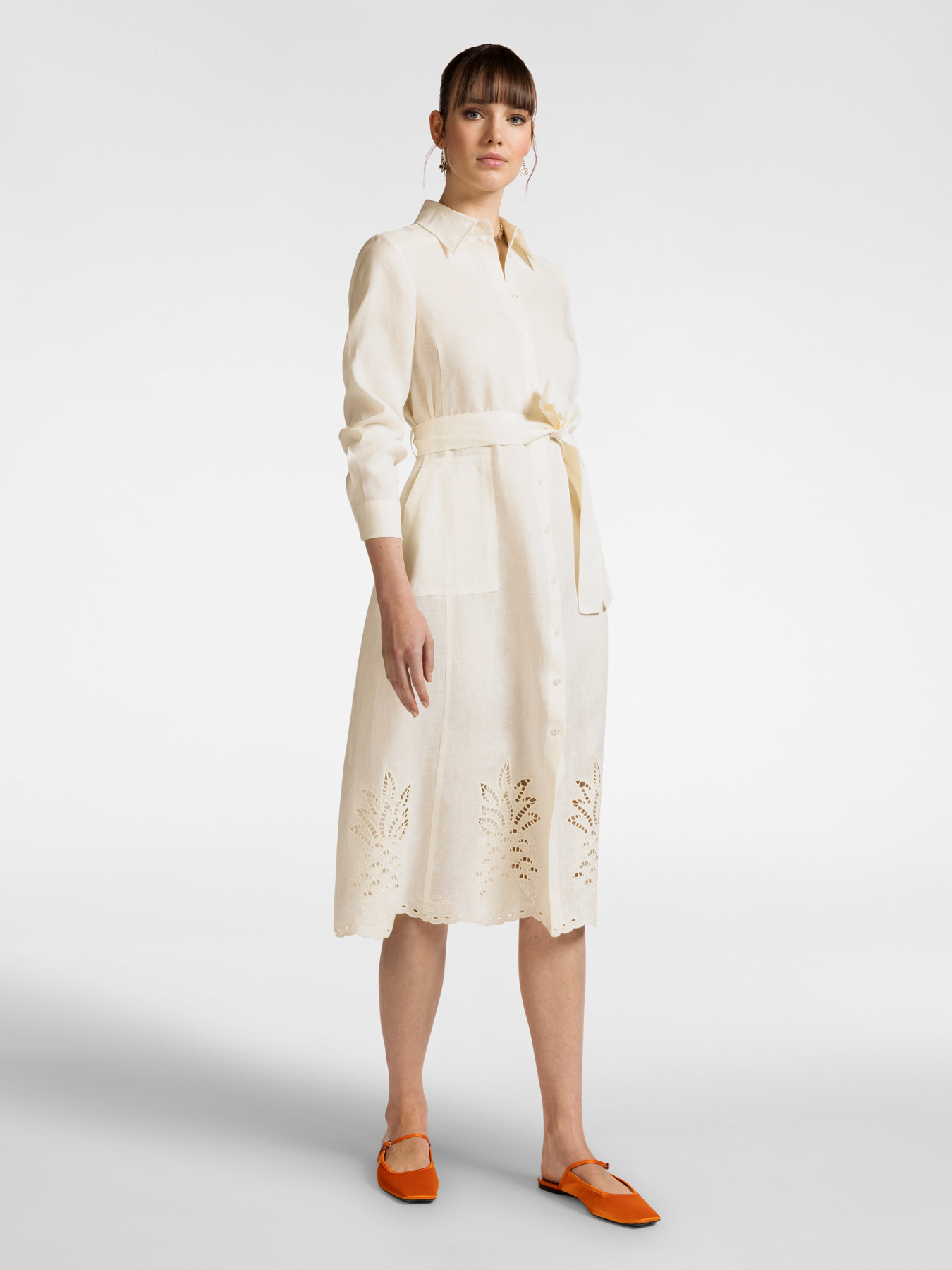 Платье из 100% льна