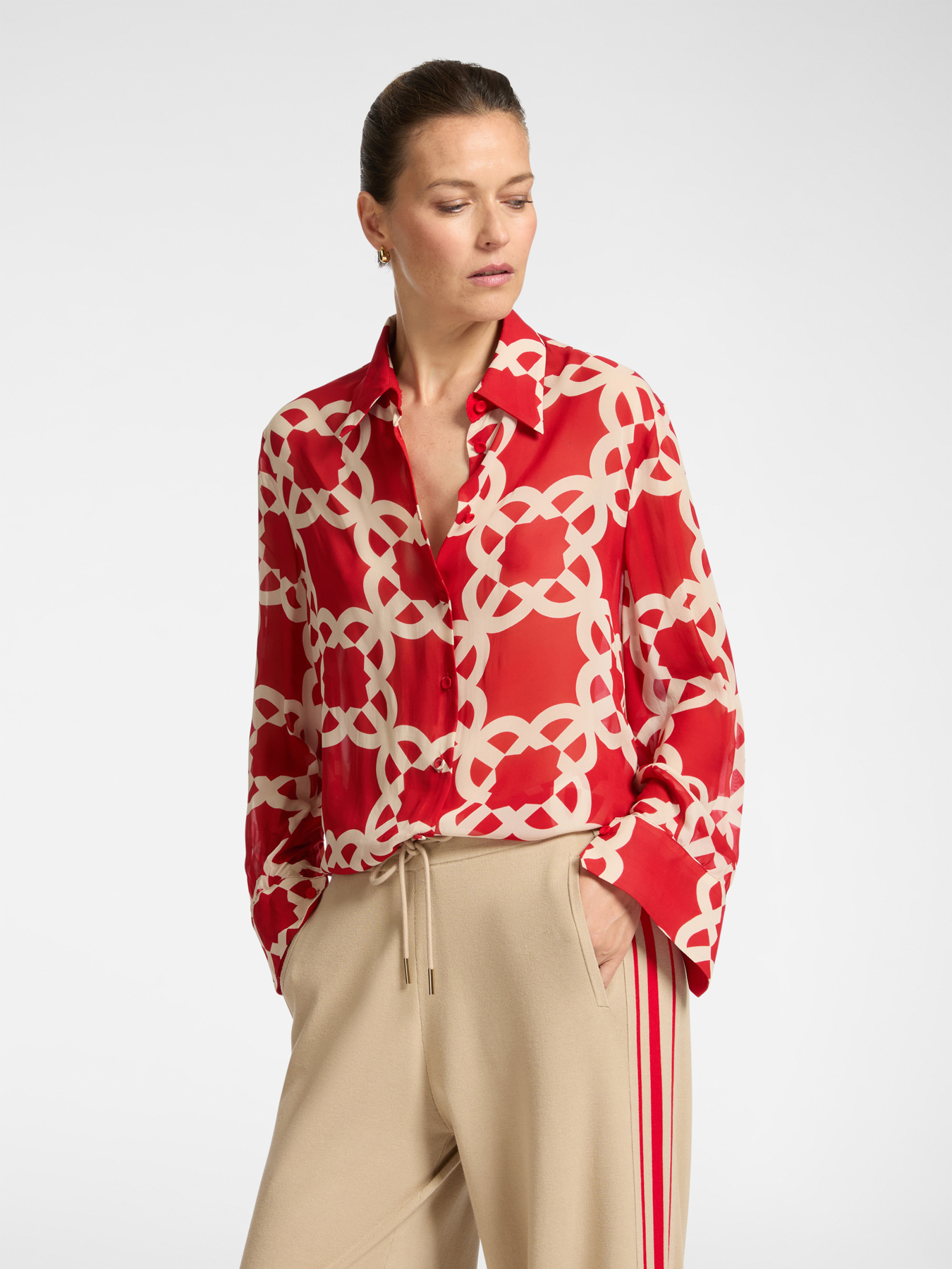 Блузка из эко-вискозного жоржета