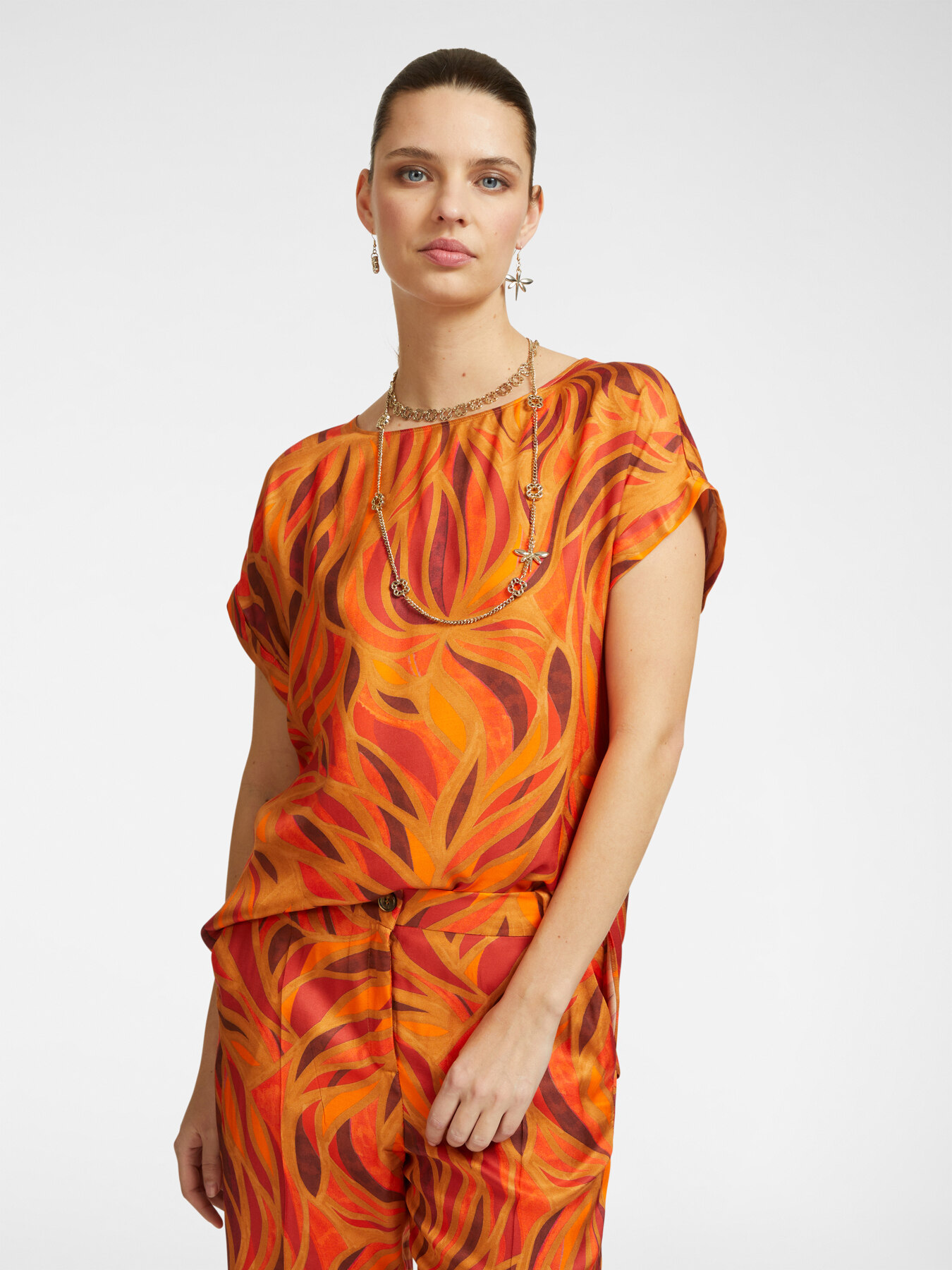 Блузка-кимоно из 100% вискозы