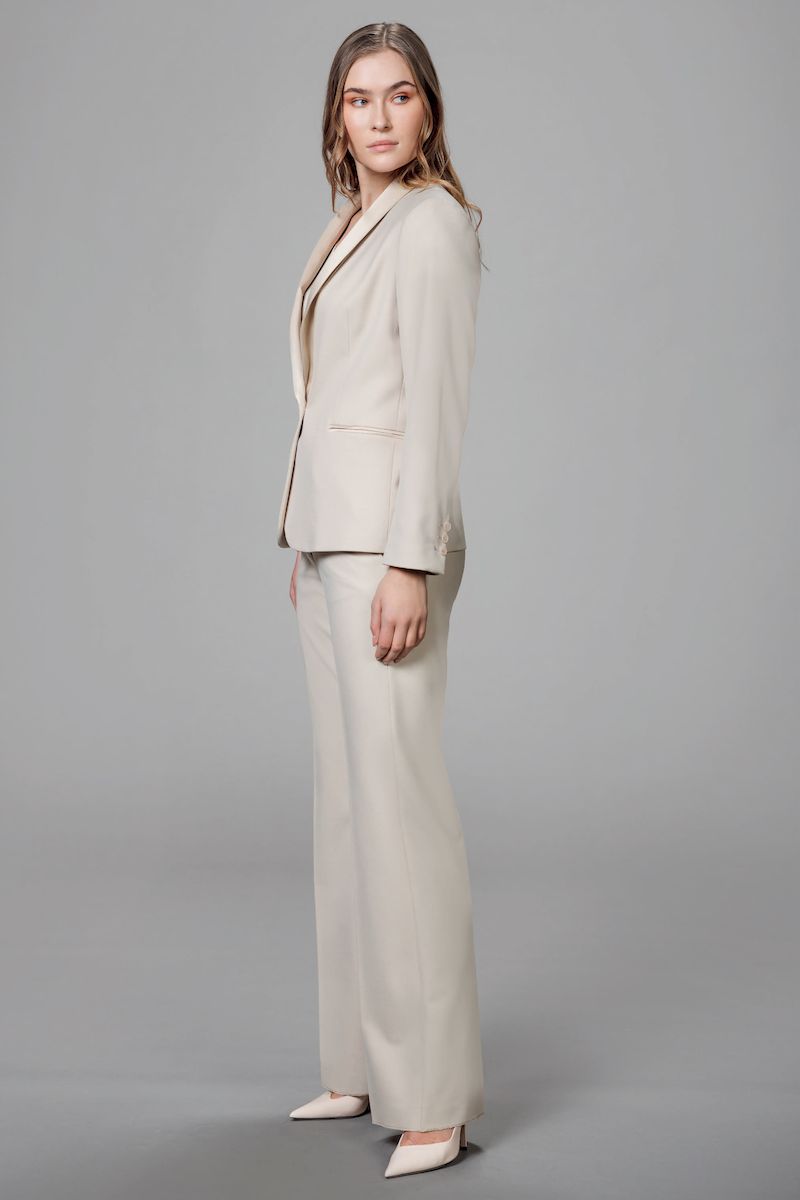 Жакет-смокинг слоновая кость Elena Mirò
