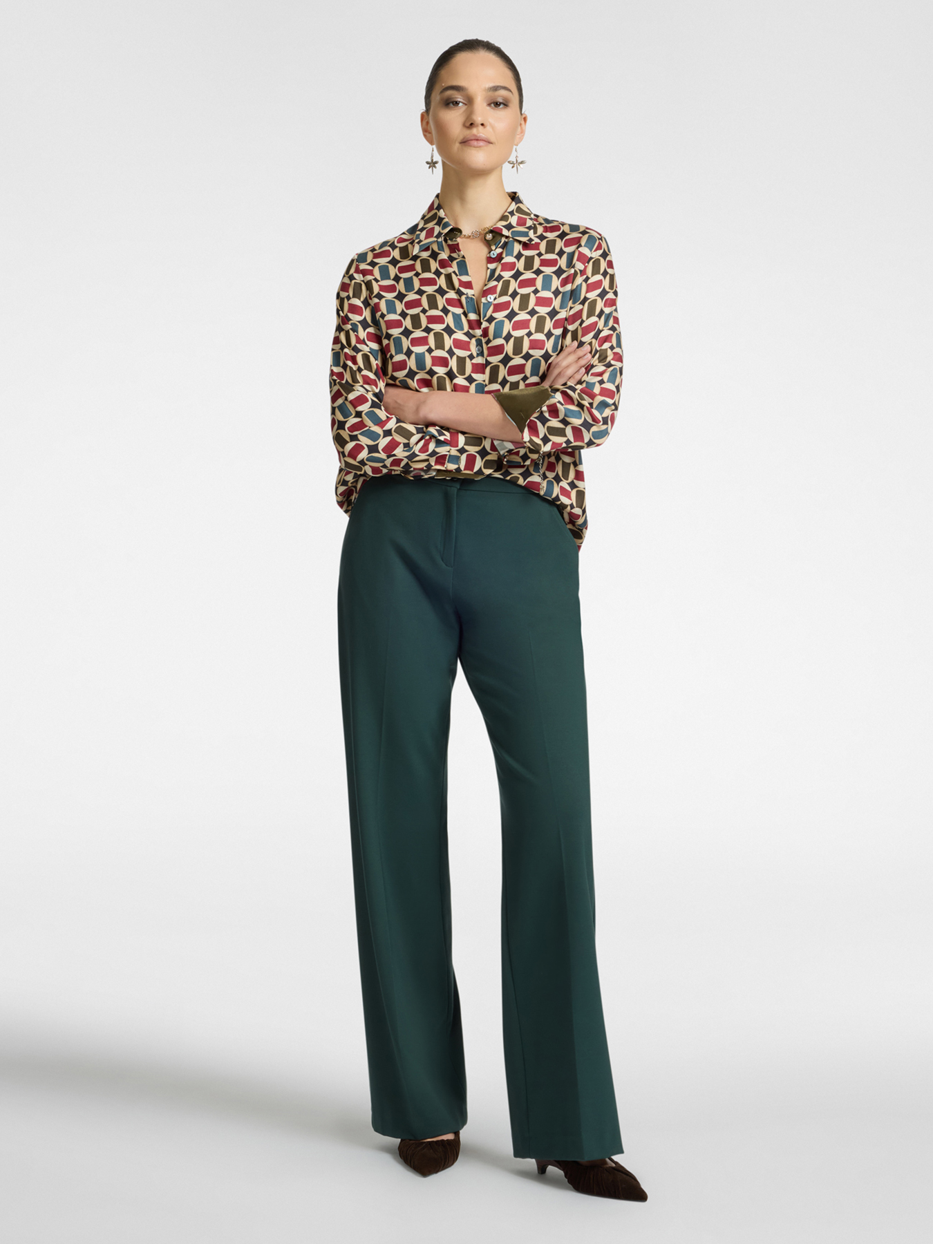 Блузка из вискозного твила