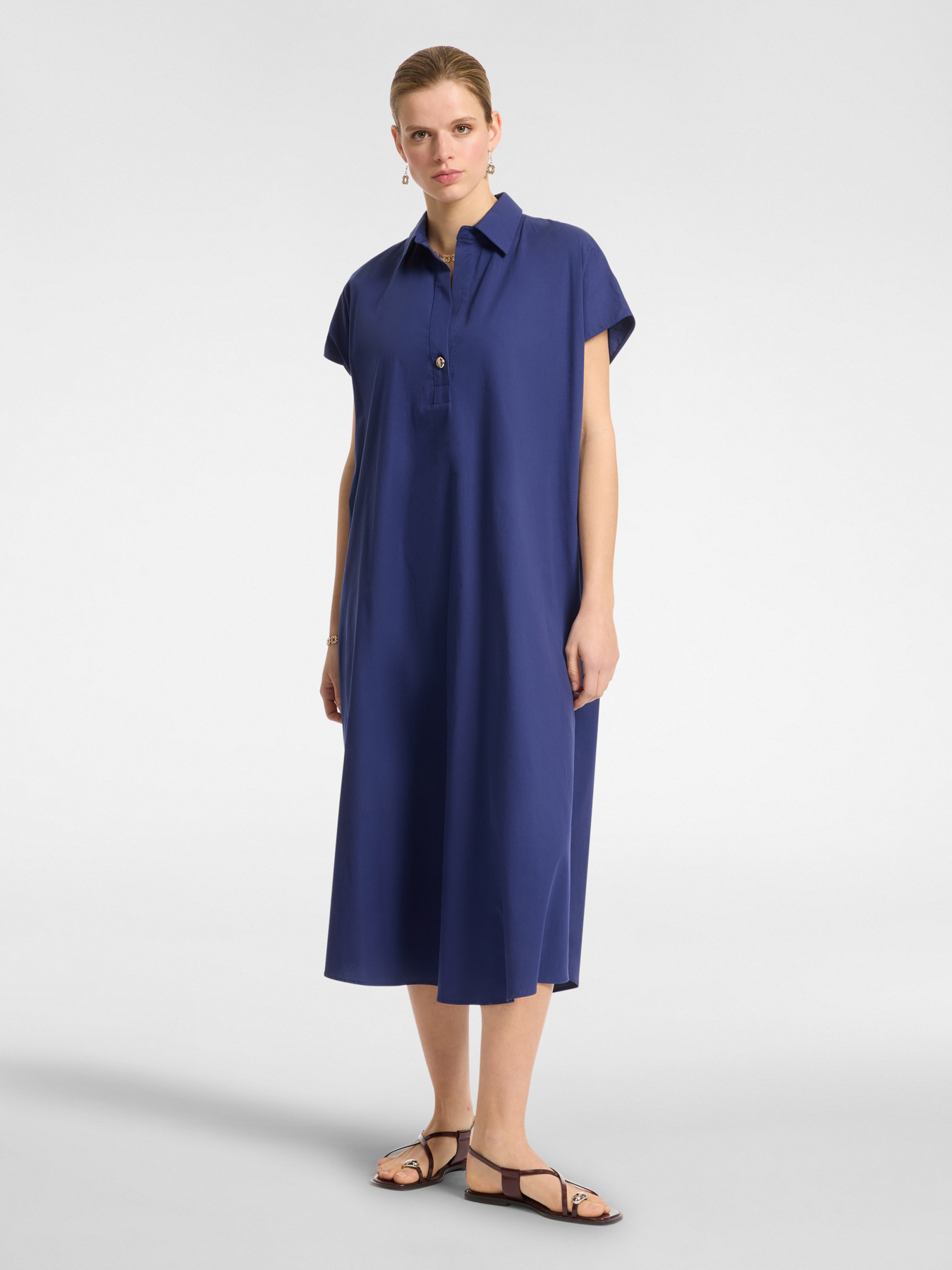 Платье-поло из хлопка