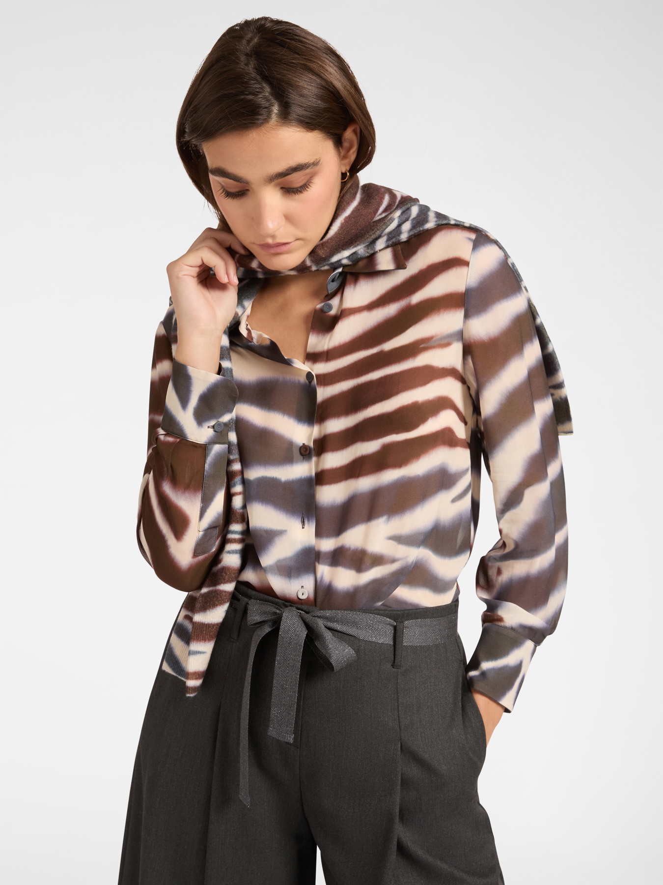 Блузка из эко-вискозного жоржета