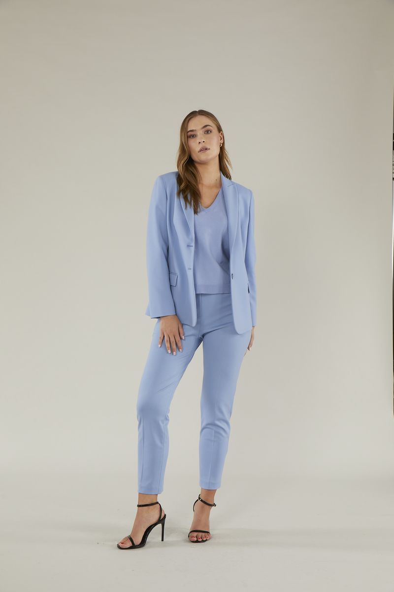 Брюки зауженные голубые Elena Mirò