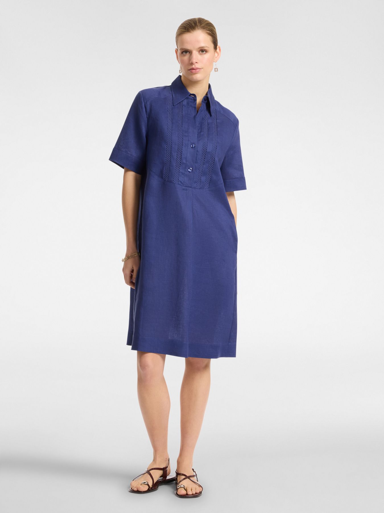 Платье из 100% льна