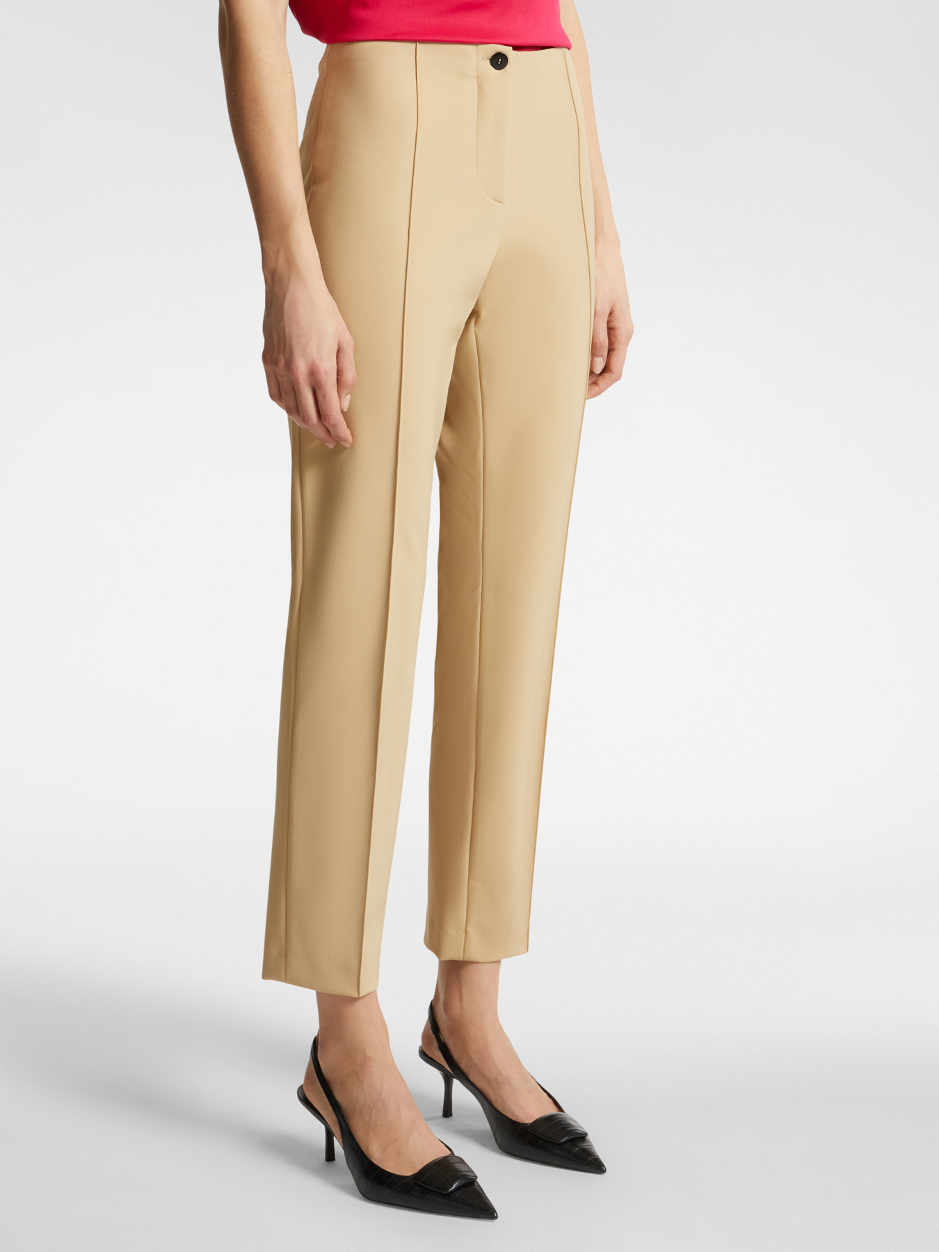 Брюки из ткани «пауэр-стреч»