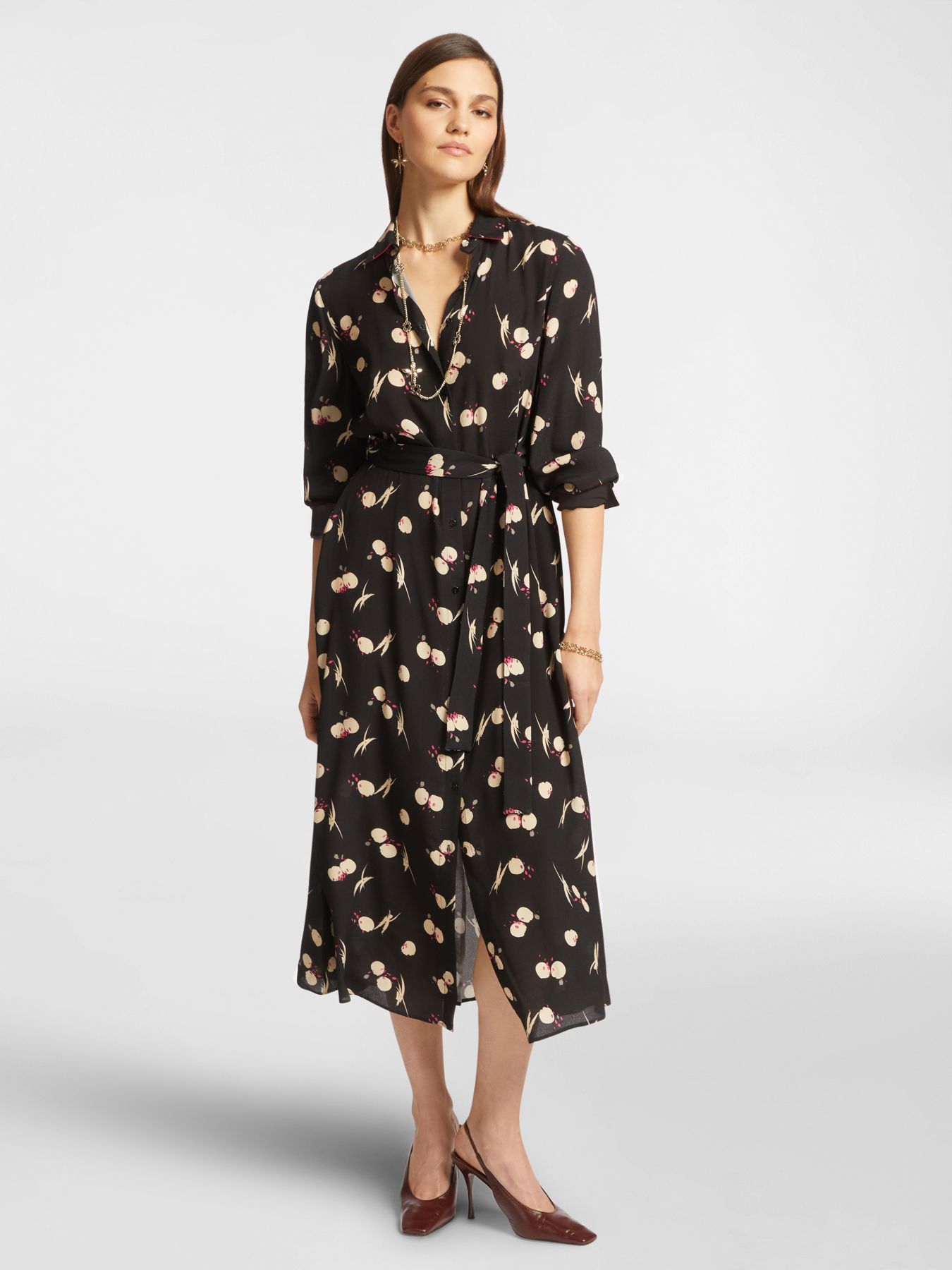 Платье-миди из 100% вискозы