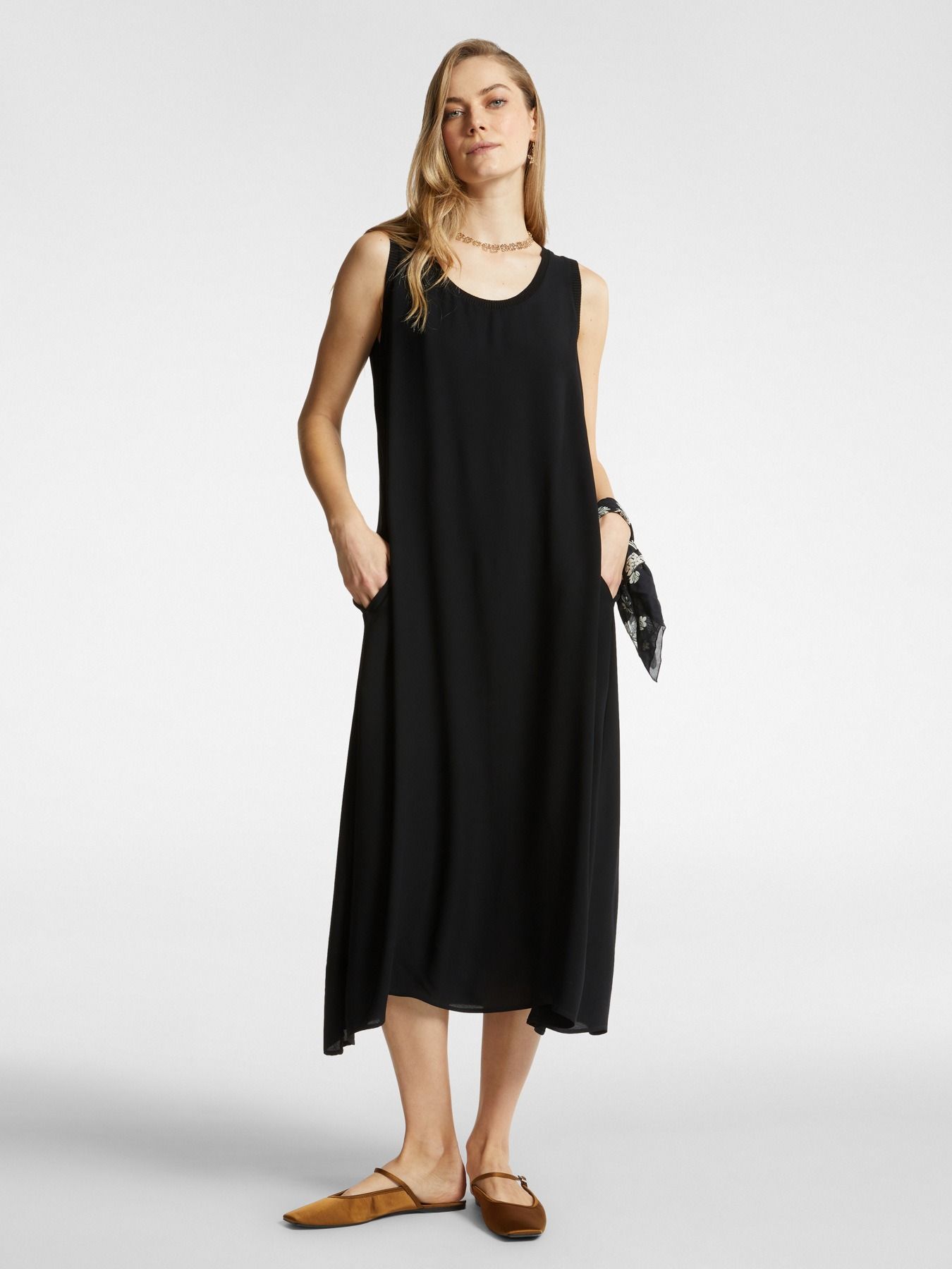 Платье-миди из 100% вискозы