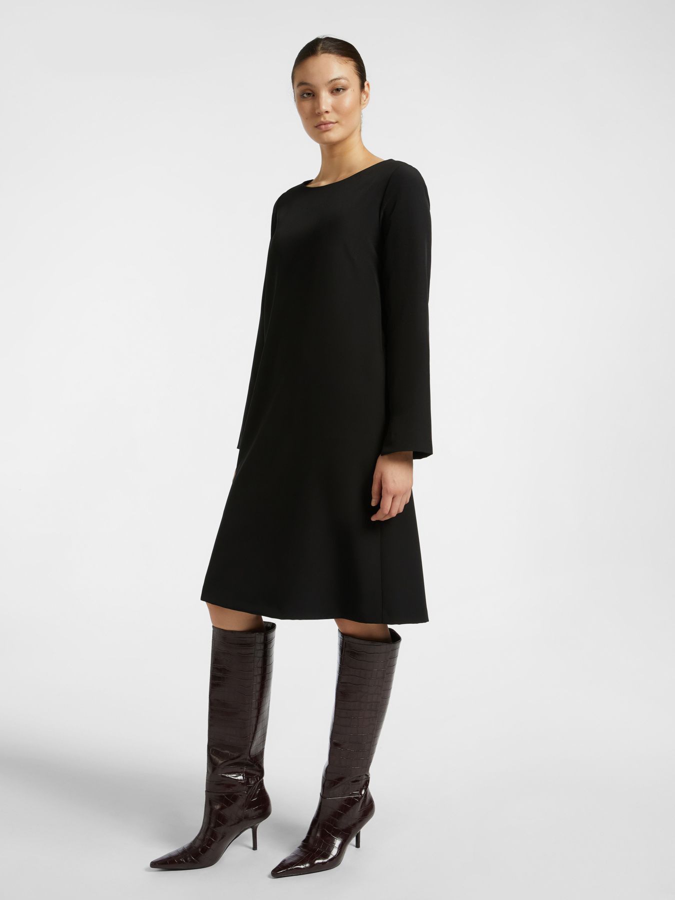 Двустороннее пальто черное Elena Mirò