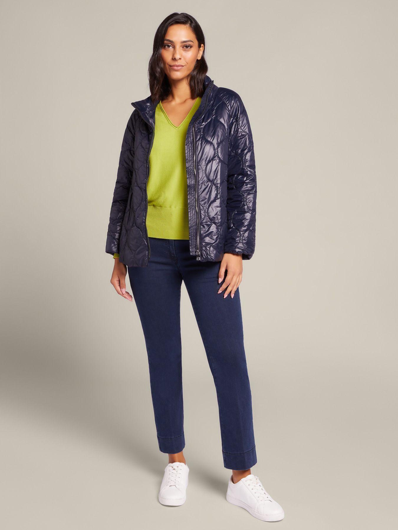 Стеганая куртка с кашемировым утеплителем