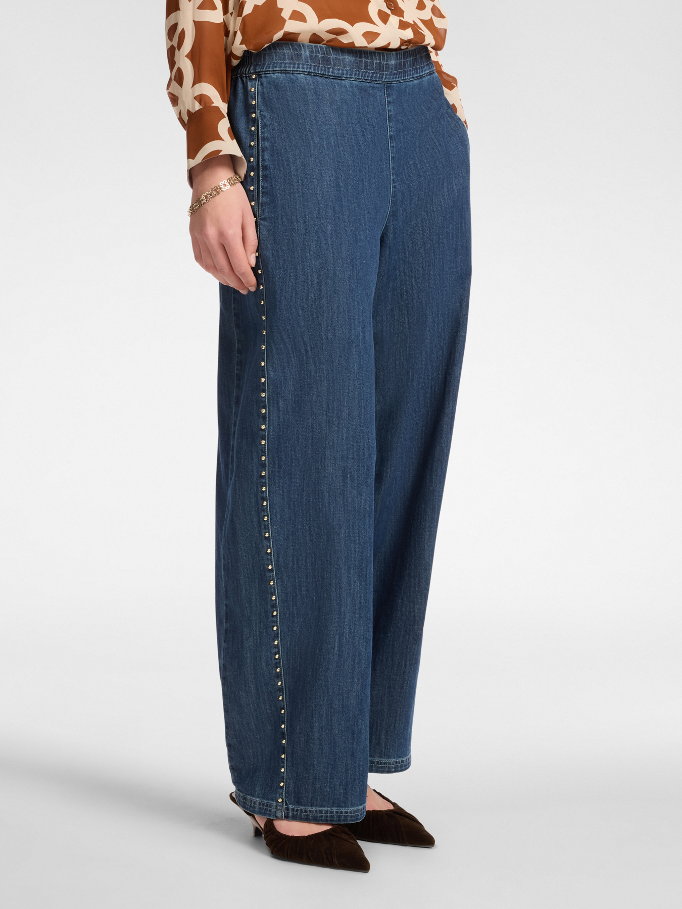 Джинсы с эластичным поясом Кэрол