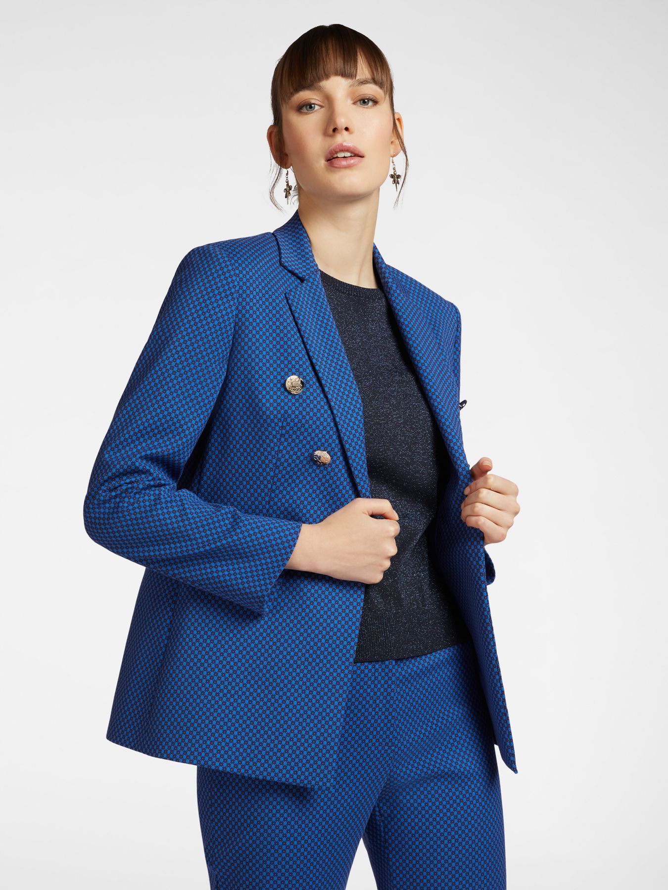 Жакет из эластичного жаккарда