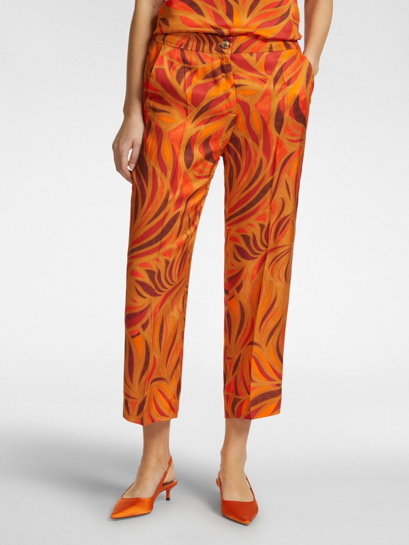 Брюки-чинос из 100% вискозы